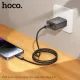 PD Кабель HOCO X112 Favor charging data cable with display iP 27W/1m Black mag-6942007645546144060