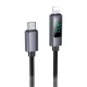 PD Кабель HOCO X112 Favor charging data cable with display iP 27W/1m Black mag-6942007645546144060