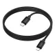PD Кабель HOCO X122 Benefit PD27W silicone charging data cable iP/1m Black mag-6942007662161153870