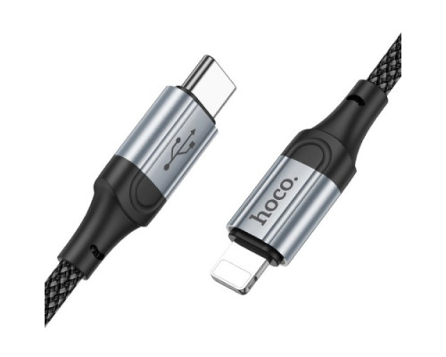 PD Кабель HOCO X102 Fresh PD charging data cable iP 27W/1m. Black mag-6942007608749142090