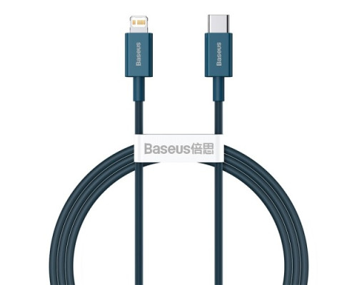 PD кабель Baseus Superior Series Fast Charging Data Cable Type-C to iP PD 20W 1m Darkblue CATLYS-A03 mag-695315620532156189