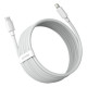 PD кабель Baseus Simple Wisdom Data Cable Kit Type-C to iP PD 20W (2ШТ/Set)1.5m White TZCATLZJ-02 mag-695315623032354706