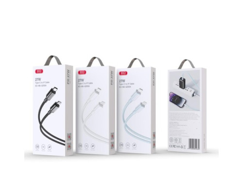 Кабель XO NB-Q250A PD 27W/1m Type-c to Lightning Fast Charging Синій mag-6920680844630969