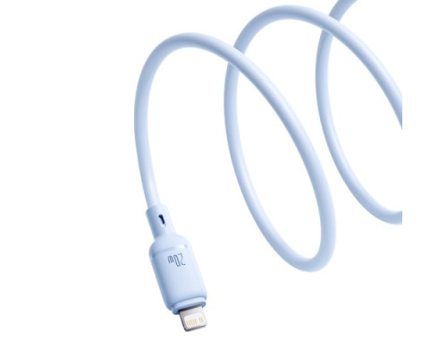 PD Кабель Baseus Silky Series Type-C to Lightning 20W 1m Blue P10377700313-00 mag-6932172668891107252