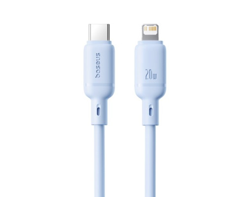 PD Кабель Baseus Silky Series Type-C to Lightning 20W 1m Blue P10377700313-00 mag-6932172668891107252