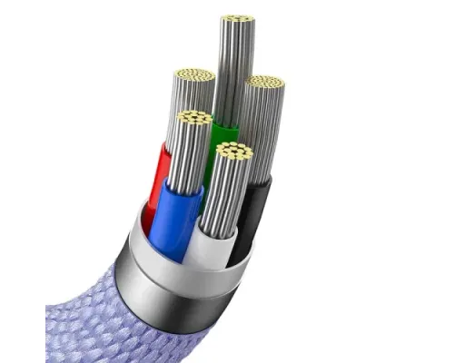 PD кабель Baseus Crystal Shine Series Fast Charging Type-C to iP 20W 1.2mPurple CAJY000205 mag-6932172602765144950