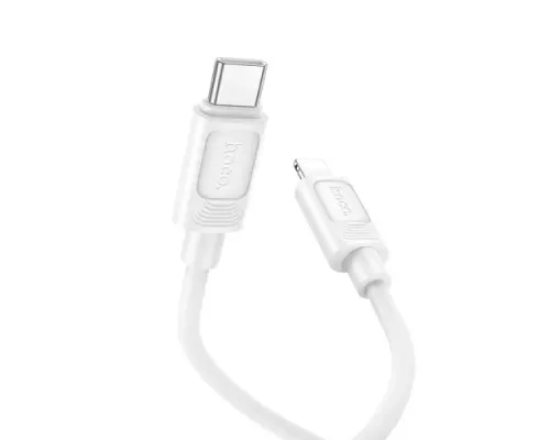 PD Кабель HOCO X122 Benefit PD27W silicone charging data cable iP/1m white mag-6942007662178153871