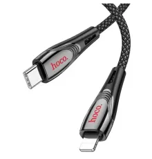 PD Кабель HOCO U133 Monte PD charging data cable iP 1,2m. Black mag-6942007618250146721