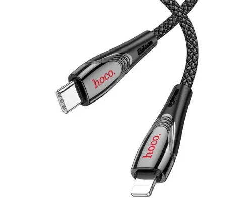 PD Кабель HOCO U133 Monte PD charging data cable iP 1,2m. Black mag-6942007618250146721