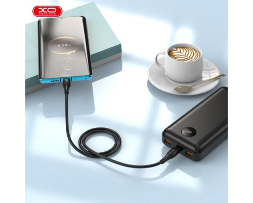 Кабель XO NB-Q239A PD 27W/1m Zeus Series Type-c to Lightning Чорний mag-6920680838851970