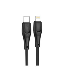 Кабель XO NB-Q239A PD 27W/1m Zeus Series Type-c to Lightning Чорний mag-6920680838851970