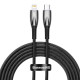PD Кабель Baseus Glimmer Series Fast Charging Data Cable Type-C to iP 20W 2m Black CADH000101 mag-6932172617875135448