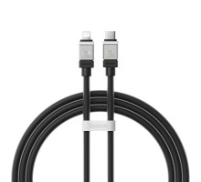 PD кабель Baseus CoolPlay Series Fast Charging Cable Type-C to iP 20W 1m Black CAKW000001 mag-6932172626563128905