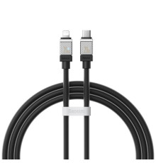PD кабель Baseus CoolPlay Series Fast Charging Cable Type-C to iP 20W 1m Black CAKW000001 mag-6932172626563128905