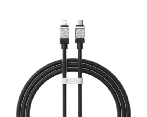 PD кабель Baseus CoolPlay Series Fast Charging Cable Type-C to iP 20W 1m Black CAKW000001 mag-6932172626563128905