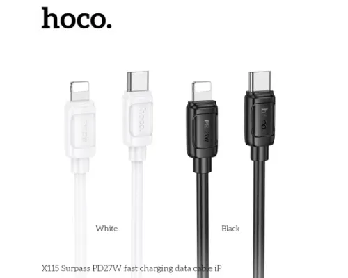 PD Кабель HOCO X115 Surpass PD27W fast charging data cable iP 1m White mag-6942007651967153096