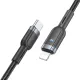 PD Кабель HOCO U117 Grand PD intelligent power-off charging data cable iP Black mag-6942007601467145267