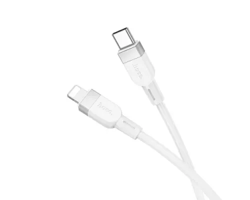 PD Кабель HOCO X109 Energy silicone charging data cable Type-C-to-iP 27W/1m. White mag-6942007636193146734