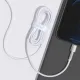 PD Кабель Baseus Cafule Series Metal Data Cable Type-C to iP PD 20W 2m White CATLJK-B02 mag-6953156202115144173