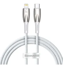 PD Кабель Baseus Glimmer Series Fast Charging Data Cable Type-C to iP 20W 1m White CADH000002 mag-6932172617868152075