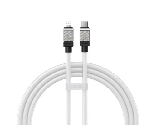 PD кабель Baseus CoolPlay Series Fast Charging Cable Type-C to iP 20W 1m White CAKW000002 mag-6932172626570128906