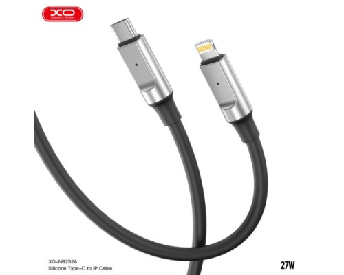 Кабель XO NB-Q252A PD 27W/1m Type-c to Lightning Fast Charging Чорний mag-6920680844777961