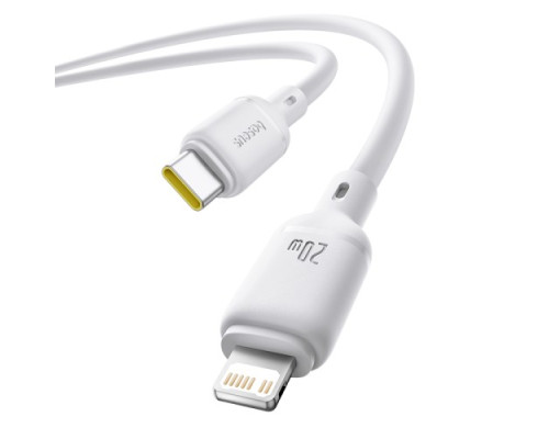 PD Кабель Baseus Silky Series Type-C to Lightning 20W 2m White P10377700213-01 mag-6932172668921107255