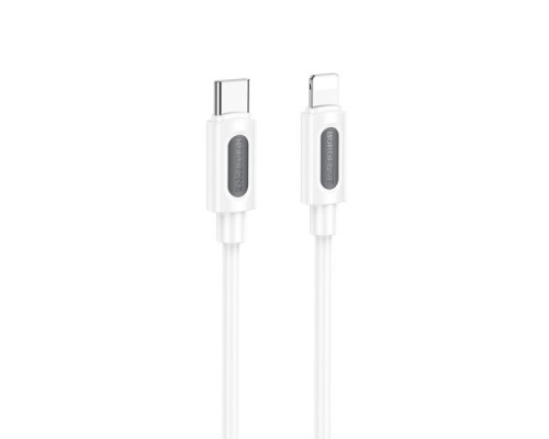 PD Кабель BOROFONE BX114 Structure Silicone Type-C to Lightning 27W/1m білий mag-6941991116834138230