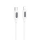 PD Кабель BOROFONE BX114 Structure Silicone Type-C to Lightning 27W/1m білий mag-6941991116834138230