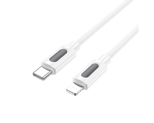 PD Кабель BOROFONE BX114 Structure Silicone Type-C to Lightning 27W/1m білий mag-6941991116834138230