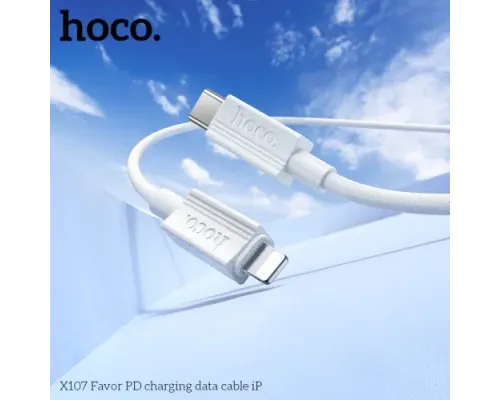 PD Кабель HOCO X107 Favor PD charging data cable iP 1m White mag-6942007626248151536