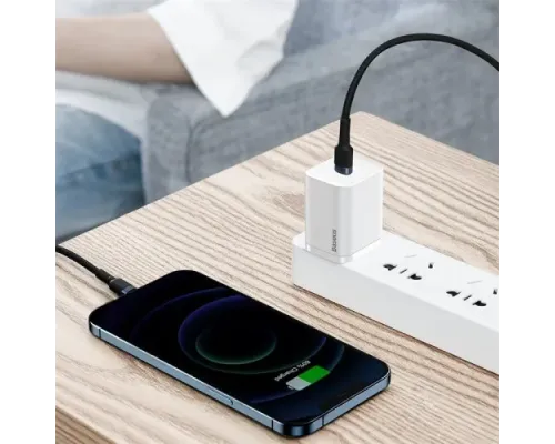 PD Кабель Baseus Cafule Cable Type-C to iP PD 20W 1m Gray+Black CATLKLF-G1 mag-6953156297449147511