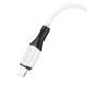 PD Кабель BOROFONE BX79 Silicone charging data cable Type-C to Lightning 20W/1m білий mag-6974443384734137640