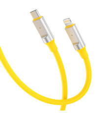 Кабель XO NB-Q252A PD 27W/1m Type-c to Lightning Fast Charging Жовтий mag-6920680844784963