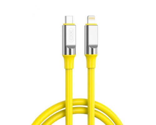 Кабель XO NB-Q252A PD 27W/1m Type-c to Lightning Fast Charging Жовтий mag-6920680844784963
