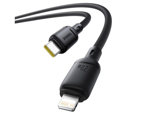 PD Кабель Baseus Silky Series Type-C to Lightning 20W 2m Black P10377700113-01 mag-6932172668778107242
