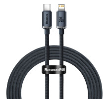 PD кабель Baseus Crystal Shine Series Fast Charging Type-C to iP 20W 2m Black CAJY000301 mag-6932172602772135427