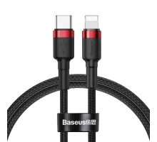 PD Кабель Baseus Cafule Cable Type-C to iP PD 20W 1m Red+Black CATLKLF-91 дефект пакування mag-2000001662816147458