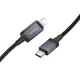 PD Кабель HOCO X118 Generous PD27W charging data cable with display iP black mag-6942007655064145100