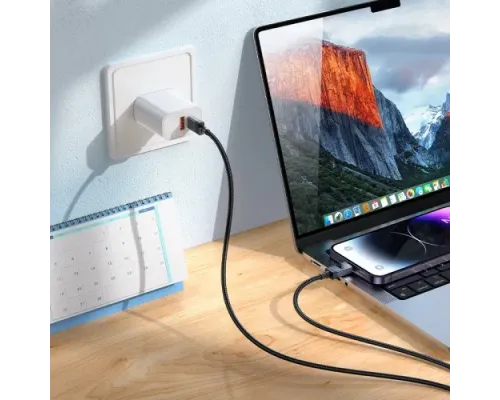 PD Кабель HOCO X118 Generous PD27W charging data cable with display iP black mag-6942007655064145100