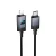 PD Кабель HOCO X118 Generous PD27W charging data cable with display iP black mag-6942007655064145100