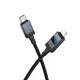 PD Кабель HOCO X118 Generous PD27W charging data cable with display iP black mag-6942007655064145100