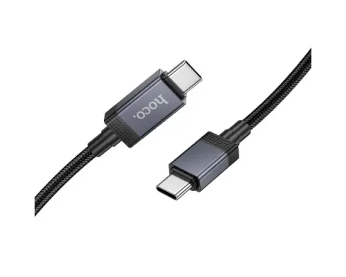 PD Кабель HOCO X118 Generous 60W charging data cable with display C to C black mag-6942007655095145300