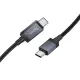 PD Кабель HOCO X118 Generous 60W charging data cable with display C to C black mag-6942007655095145300