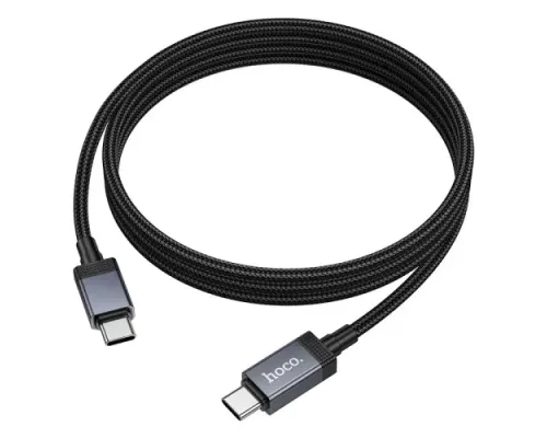PD Кабель HOCO X118 Generous 60W charging data cable with display C to C black mag-6942007655095145300