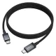 PD Кабель HOCO X118 Generous 60W charging data cable with display C to C black mag-6942007655095145300