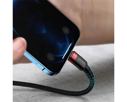 PD Кабель Baseus Cafule Cable Type-C to iP PD 20W 1m Red+Black CATLKLF-91 mag-6953156297456147512