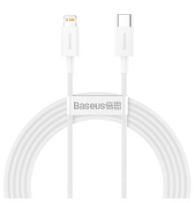PD кабель Baseus Superior Series Fast Charging Data Cable Type-C to iP PD 20W 2m White CATLYS-C02 mag-6953156205369129980