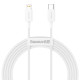 PD кабель Baseus Superior Series Fast Charging Data Cable Type-C to iP PD 20W 2m White CATLYS-C02 mag-6953156205369129980