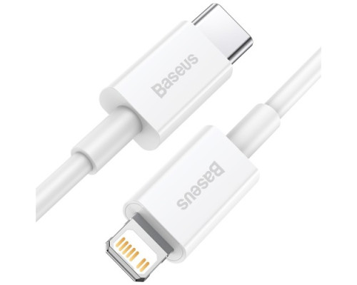 PD кабель Baseus Superior Series Fast Charging Data Cable Type-C to iP PD 20W 2m White CATLYS-C02 mag-6953156205369129980